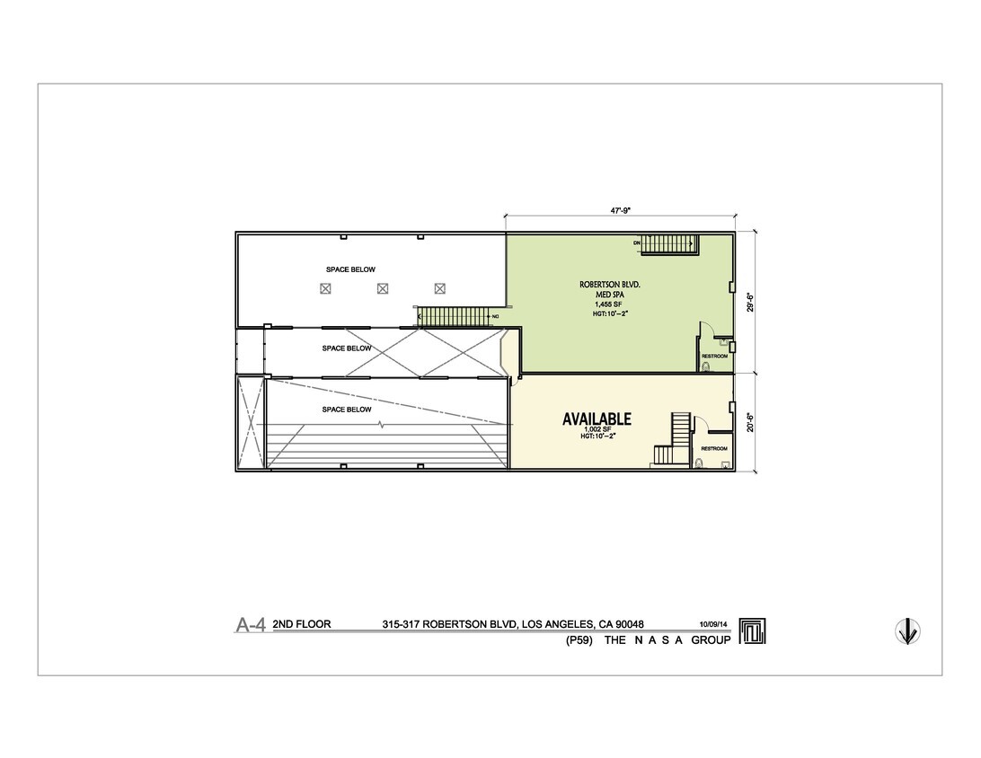 317 N Robertson Blvd., West Hollywood, CA à louer Plan d’étage– Image 1 sur 1