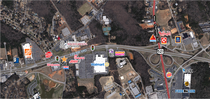 1091 Highway 9 Byp W, Lancaster, SC - Vue aérienne vue de carte