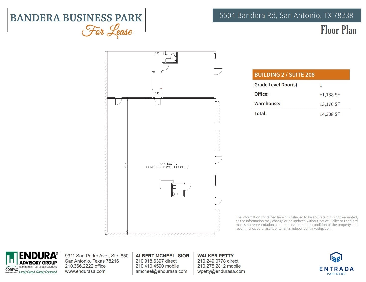 5504-1 Bandera Rd, San Antonio, TX à louer Plan d’étage– Image 1 sur 1