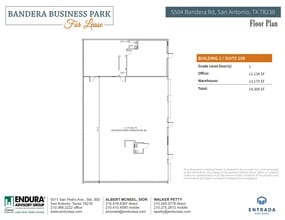 5504-1 Bandera Rd, San Antonio, TX à louer Plan d’étage– Image 1 sur 1