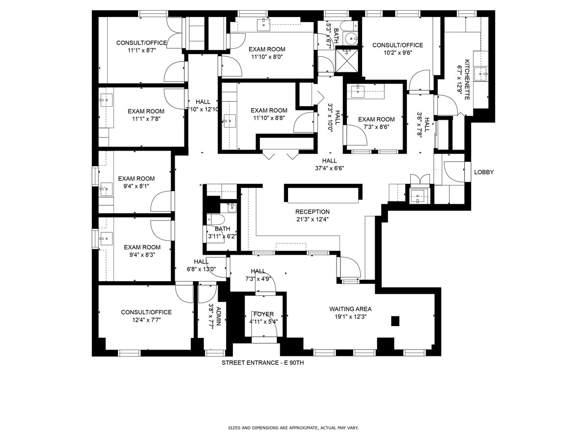21 E 90th St, New York, NY 10128 - Lot 1A - - Plan d’étage - Image 1 of 8