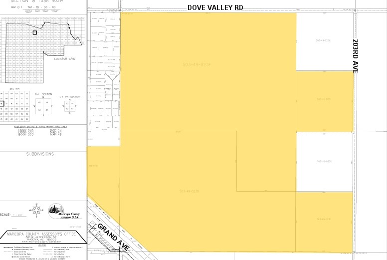 US 60, Wittmann, AZ à vendre - Plan cadastral – Image 2 sur 2