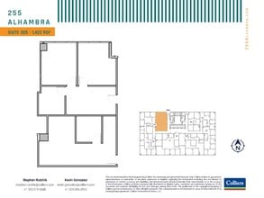 255 Alhambra Cir, Coral Gables, FL à louer Plan d’étage– Image 1 sur 1