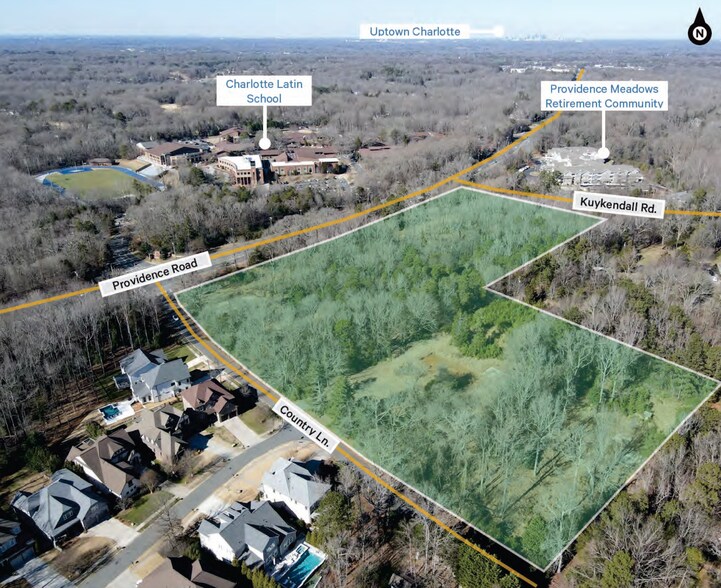 9631 Providence Rd, Charlotte, NC à vendre - Aérien – Image 1 sur 2