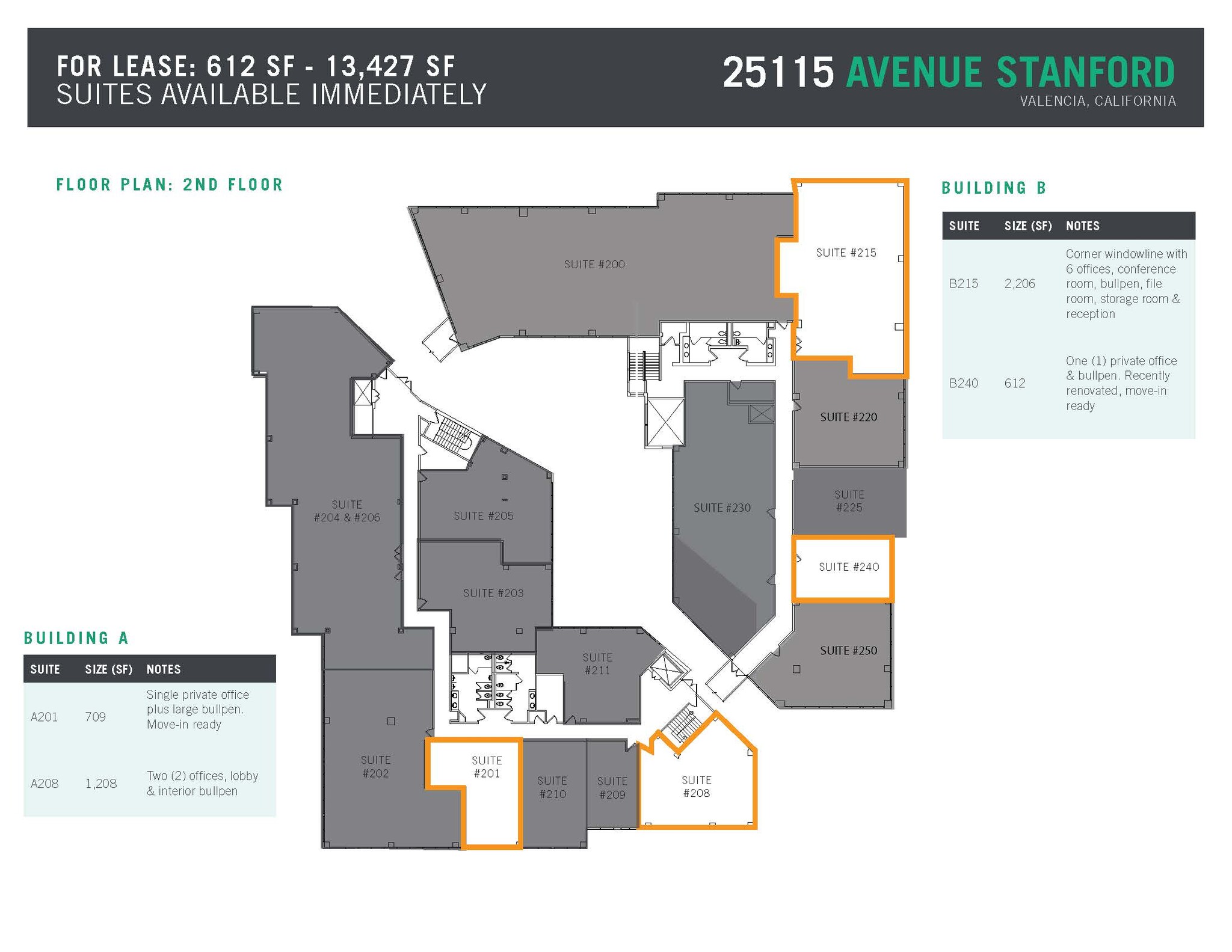 25115 Avenue Stanford, Valencia, CA à louer Plan d’étage– Image 1 sur 3