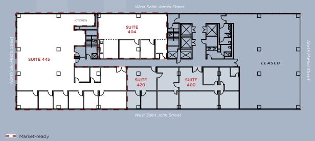 111 W Saint John St, San Jose, CA à louer Plan d’étage– Image 1 sur 1