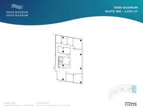 5050 Quorum Dr, Dallas, TX à louer Plan d’étage– Image 1 sur 1