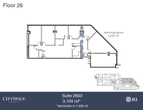 611 Commerce St, Nashville, TN à louer Plan d’étage– Image 1 sur 1