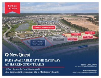 Plus de détails pour NEC of Highway 242 and Harrington Dr, New Caney, TX - Terrain à louer