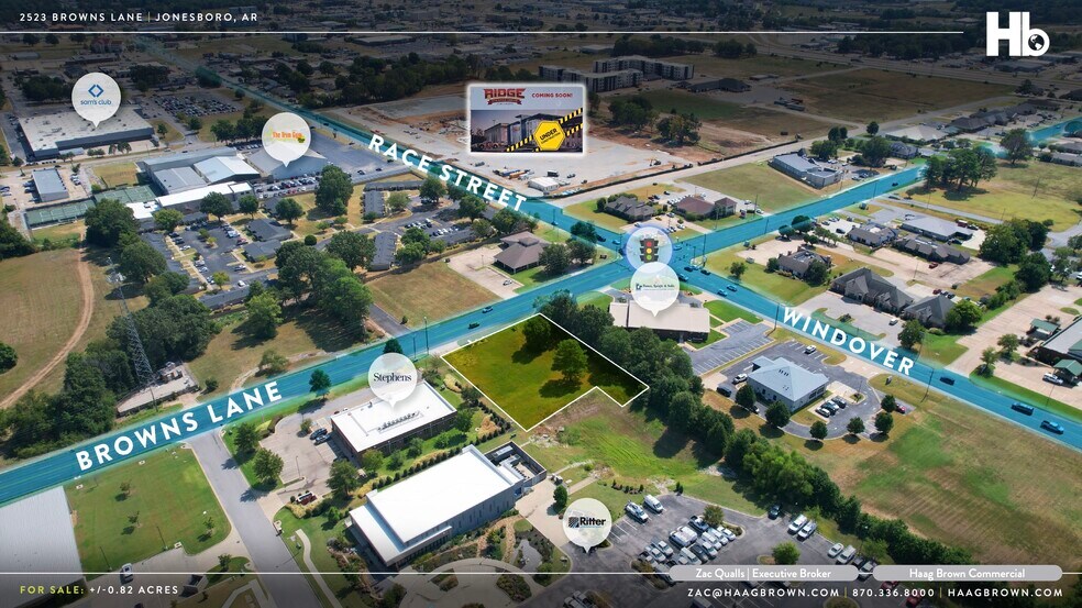 2523 Browns Ln, Jonesboro, AR à vendre - Aérien – Image 3 sur 3