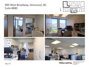 999 W Broadway, Vancouver, BC à louer Photo intérieure– Image 2 sur 2