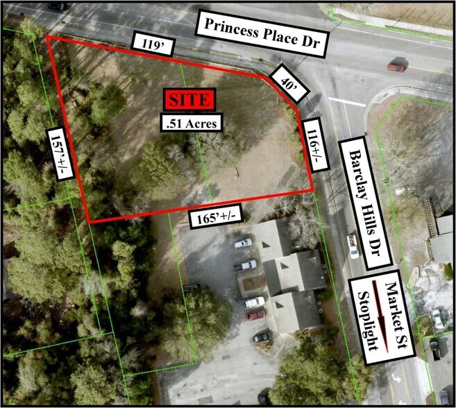 3943 Princess Place Drive, Wilmington, NC à vendre - Aérien – Image 1 sur 9