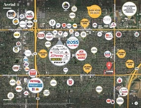 4181 E Ashlan Ave, Fresno, CA - VUE AÉRIENNE  vue de carte