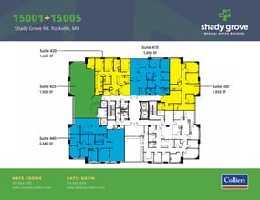 15005 Shady Grove Rd, Rockville, MD à louer Plan d’étage– Image 1 sur 1