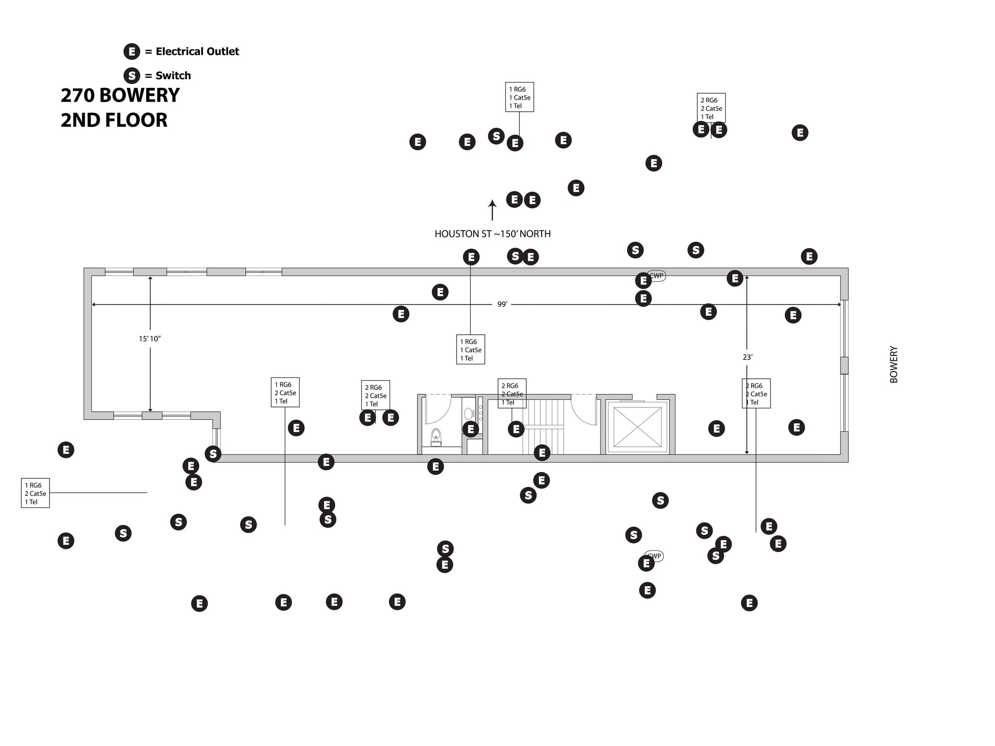 270 Bowery, New York, NY à louer Plan de site– Image 1 sur 19