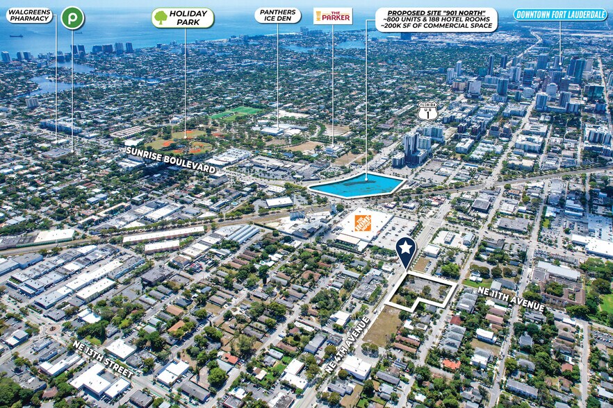 1123 4th Ave, Fort Lauderdale, FL à vendre - Aérien – Image 3 sur 8