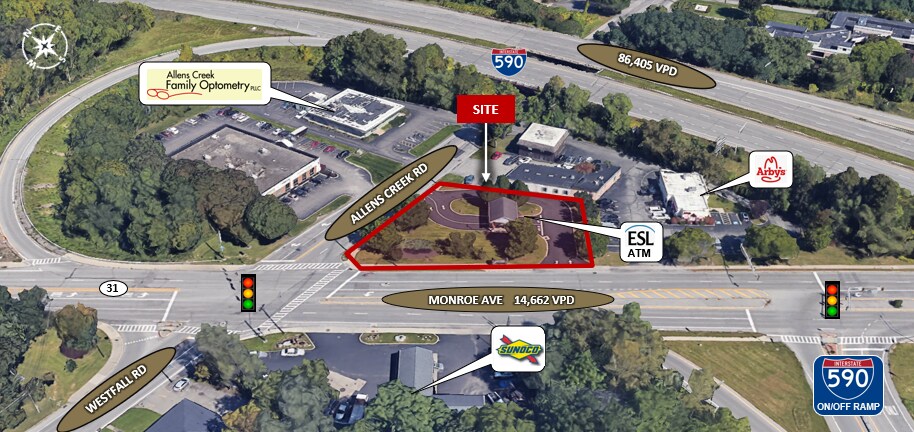 2560 Monroe ave, Rochester, NY à vendre - Photo de l’immeuble – Image 3 sur 4