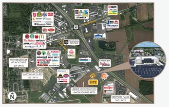 775 Colemans Crossing Blvd, Marysville, OH - Vue aérienne vue de carte