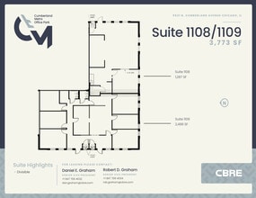 5521 N Cumberland Ave, Chicago, IL à louer Plan d’étage– Image 1 sur 2