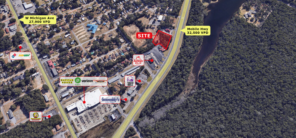 5400-Blk Mobile Hwy, Pensacola, FL à vendre - Photo de l’immeuble – Image 3 sur 6