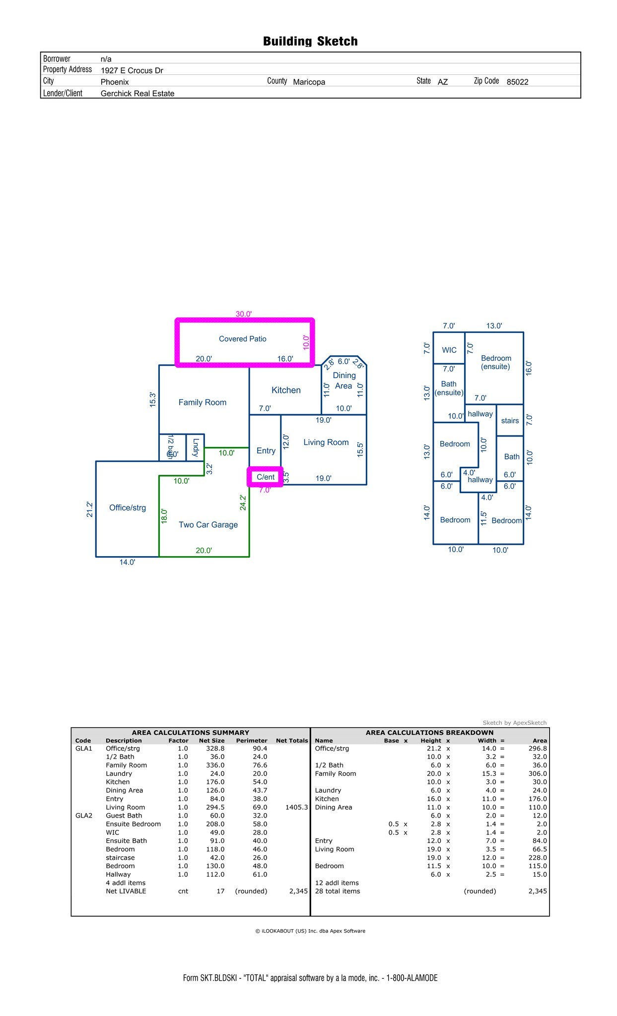 1927 E Crocus Dr, Phoenix, AZ à louer Plan de site– Image 1 sur 50