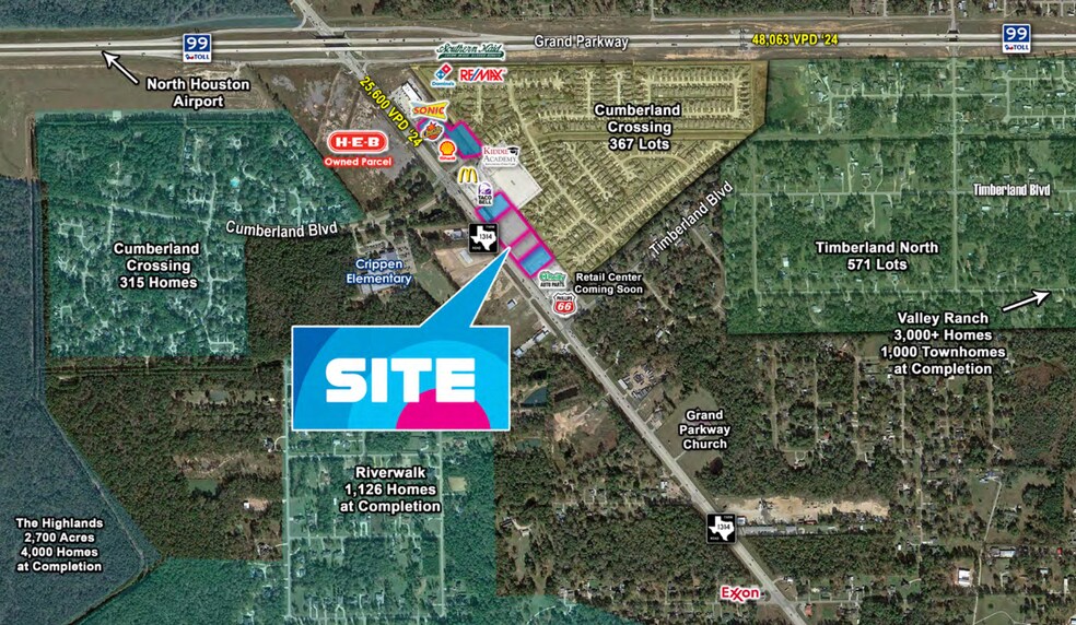 Grand Parkway & FM 1314, Porter, TX à vendre - Photo principale – Image 1 sur 4