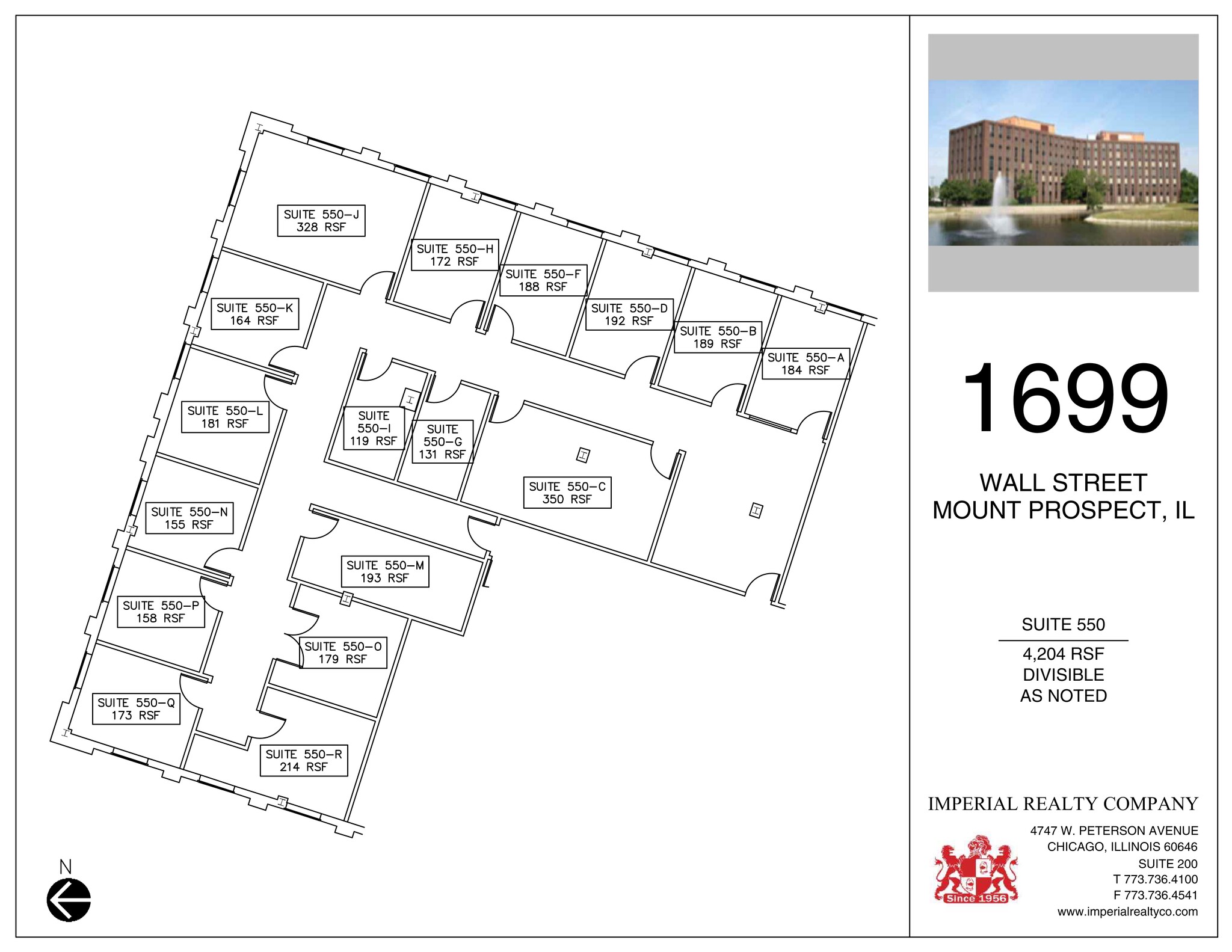 1699 Wall St, Mount Prospect, IL à louer Plan de site– Image 1 sur 1