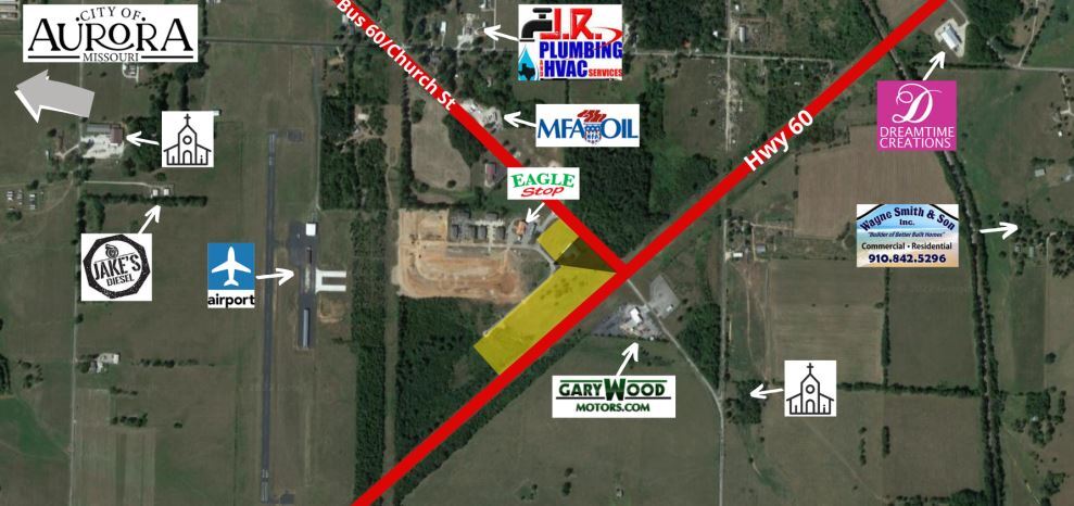 US Hwy 60 & Church Street, Aurora, MO à vendre Plan de site– Image 1 sur 2