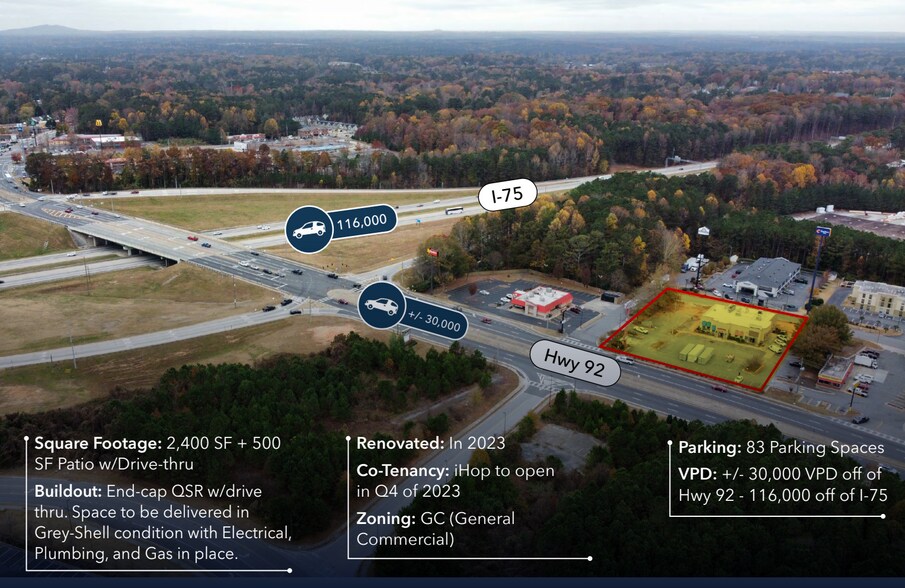 1129 Highway 92, Acworth, GA à louer - Photo de l’immeuble – Image 1 sur 9