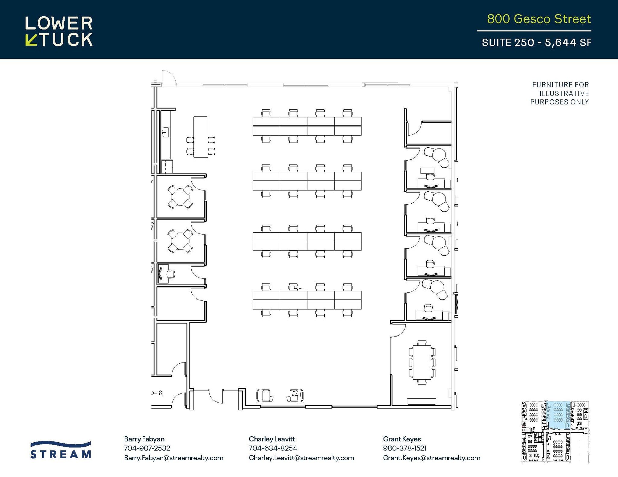 800 Gesco St, Charlotte, NC à louer Plan d’étage– Image 1 sur 1