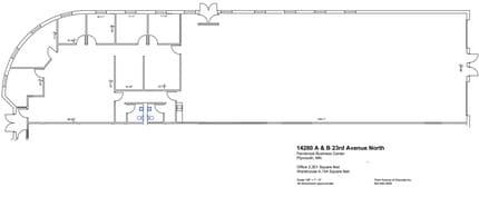 14200-14280 N 23rd Ave, Plymouth, MN à louer Plan d’étage– Image 1 sur 1