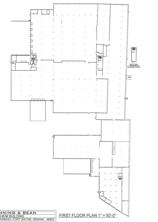 1600 Wabash Ave, Fort Wayne, IN à louer Plan d’étage– Image 1 sur 1