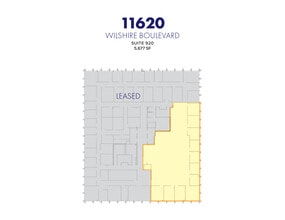 11620 Wilshire Blvd, Los Angeles, CA à louer Plan d’étage– Image 1 sur 1