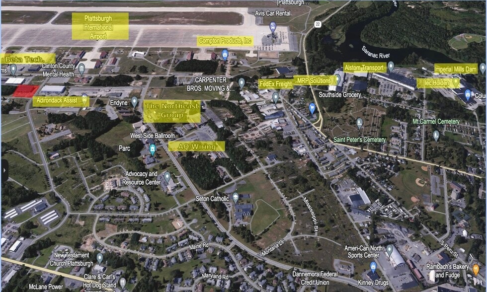 141 Idaho Ave, Plattsburgh, NY à louer - Aérien – Image 3 sur 6