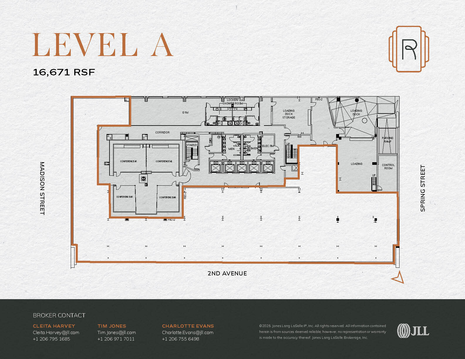 1015 2nd Ave, Seattle, WA à louer Plan d’étage– Image 1 sur 1