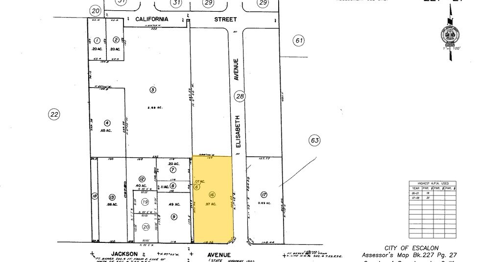 2226 Jackson Ave, Escalon, CA à vendre - Plan cadastral – Image 3 sur 3
