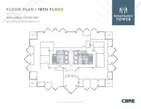 801 K St, Sacramento, CA à louer Plan d’étage– Image 1 sur 2