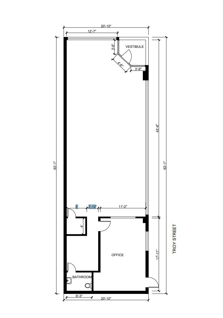 6314 S Troy St, Chicago, IL à louer Plan d’étage– Image 1 sur 1