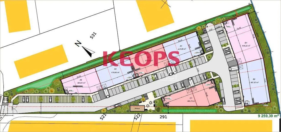 Local d’activités dans Launaguet à louer - Plan de site – Image 2 sur 6