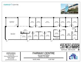 300 Decker Dr, Irving, TX à louer Plan d’étage– Image 2 sur 2