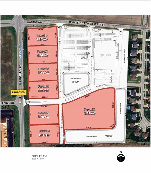 SEC Route 52 & White Feather Dr, Manhattan, IL à louer - Plan de site – Image 1 sur 1