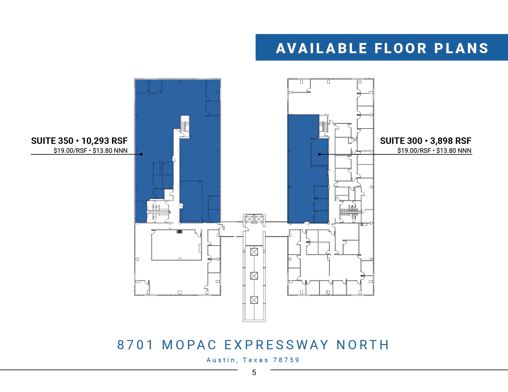 8701 N MoPac Expy, Austin, TX à louer Plan d’étage– Image 1 sur 1