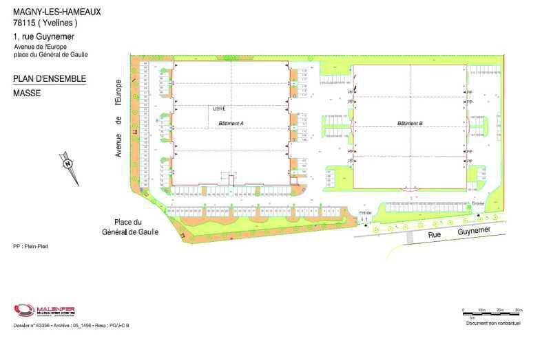 1/3 Rue Guynemer, Magny-les-Hameaux à louer - Plan de site – Image 2 sur 3