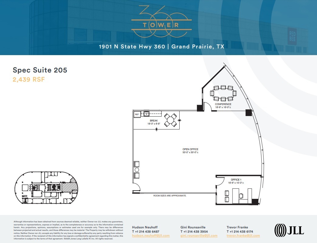 1901 N State Highway 360, Grand Prairie, TX à louer Plan d’étage– Image 1 sur 1