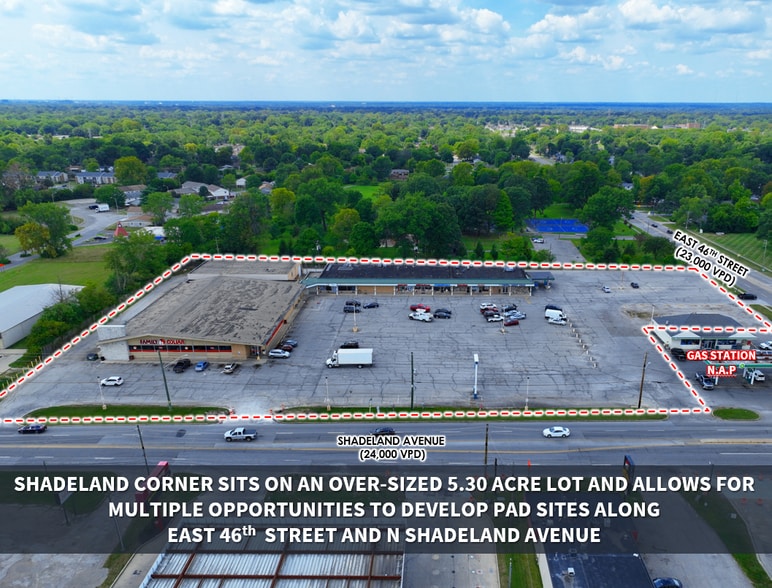 4540-4590 N Shadeland Ave, Indianapolis, IN à louer - Aérien – Image 2 sur 4