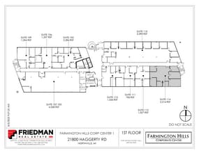 21800 Haggerty Rd, Northville, MI à louer Plan d’étage– Image 2 sur 2