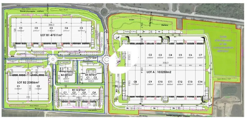 Industriel/Logistique dans Marolles-sur-Seine à louer - Plan de site – Image 2 sur 2