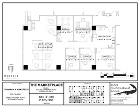 3025 S Parker Rd, Aurora, CO à louer Plan d’étage– Image 1 sur 1