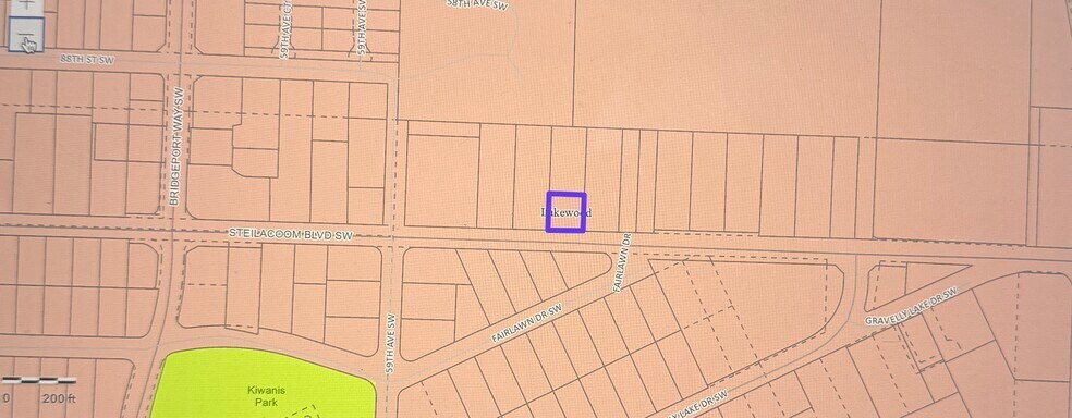 5485 Steilacoom Blvd SW, Lakewood, WA à vendre - Plan cadastral – Image 2 sur 5