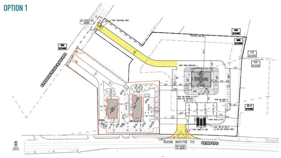 403-405 Route 73, Voorhees, NJ à vendre - Plan de site – Image 2 sur 3